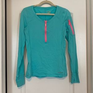 Lilly Pulitzer - Luxletic - Zip front with thumb hole long sleeve